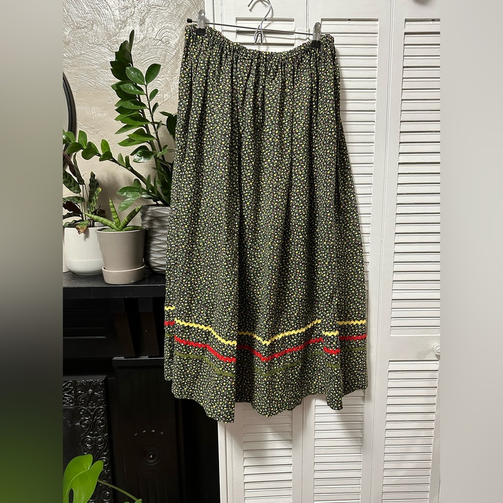 Vintage 70s Homemade Peasant Skirt